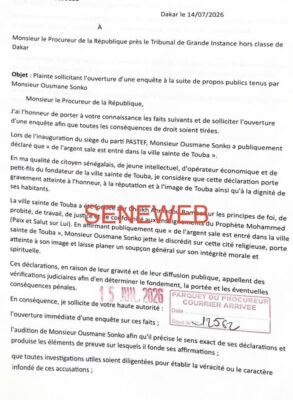 Propos de SONKO à Touba : Le porte-parole des plaignants auditionné par la SU