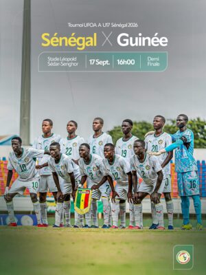 Tournoi UFOA-A U17 2026 : Le Sénégal affronte la Guinée pour une place en finale, ce jeudi