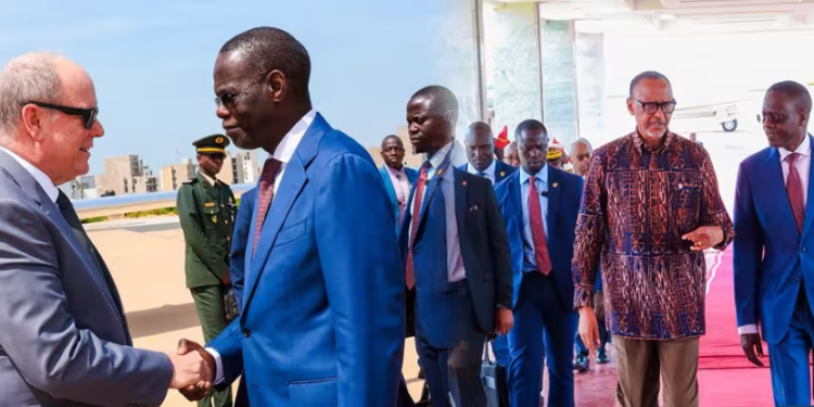 JOJ : le prince Albert II de Monaco et le président rwandais Paul Kagame accueillis à Dakar