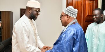 El Malick reçoit la visite de Serigne Cheikh Oumy Mbacké ibn Serigne Fallou Mbacké