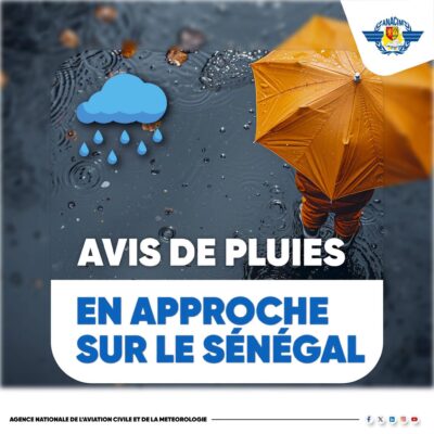 Hivernage : L’ANACIM annonce de fortes pluies sur le Sénégal du 07 au 12 octobre 2026